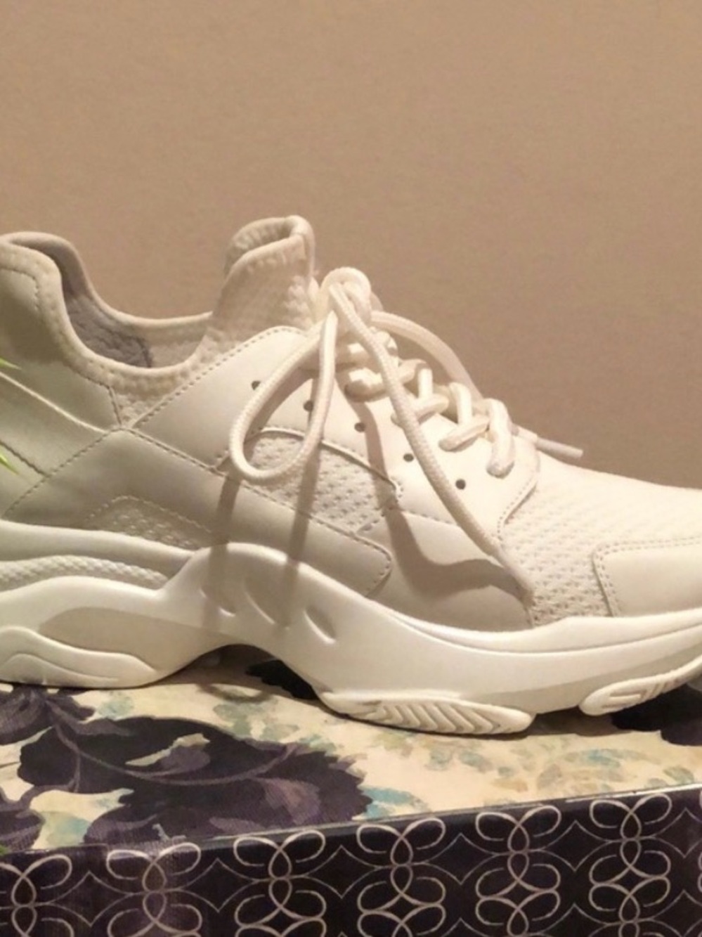 Steve Madden White Chunky Trainer Sneakers